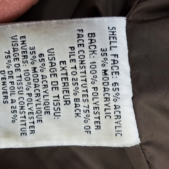 Talbots brown fleece coat size large - Picture 7 of 10